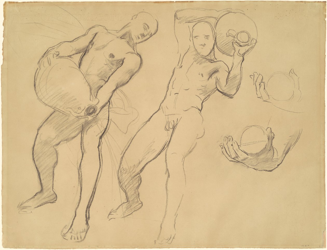 Studies of Notus for The Winds, 1922-1925. alkotó: John Singer Sargent