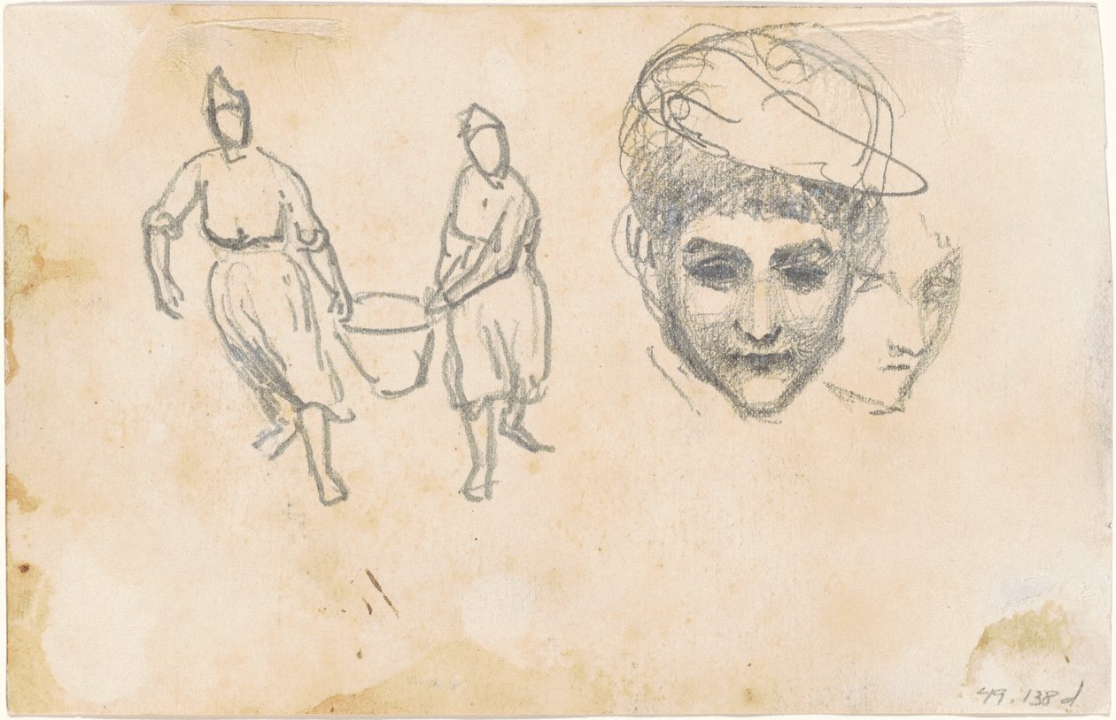 Paraszttanulmányok [verso] alkotó: John Singer Sargent