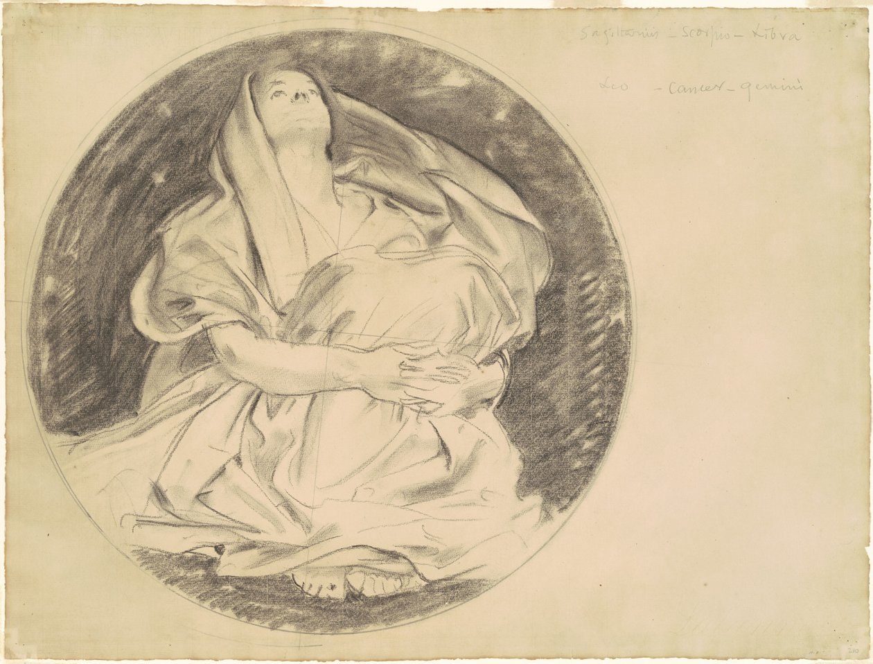 Study for Astronomy, c. 1921. alkotó: John Singer Sargent
