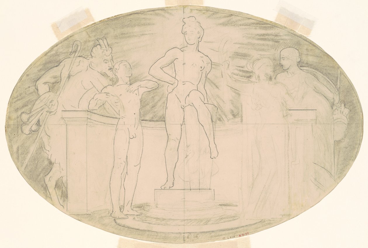 Tanulmány a klasszikus és romantikus művészethez c. 1921. alkotó: John Singer Sargent