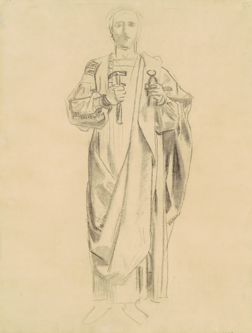 Tanulmány a megváltás dogmájához: Angyalok fríze [recto], 1895-1903. alkotó: John Singer Sargent