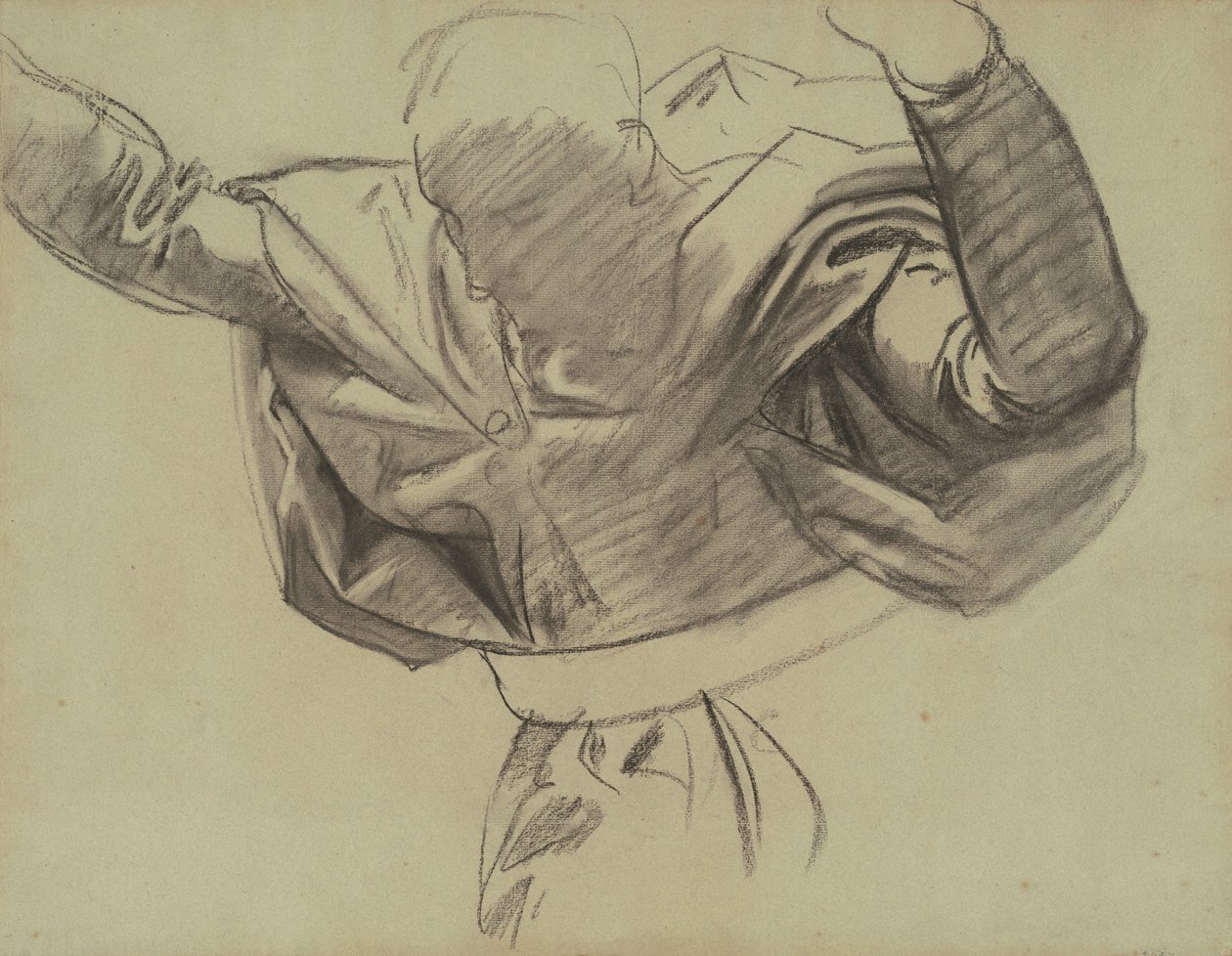Tanulmány az Úr szolgálólányának, 1903-1916. alkotó: John Singer Sargent