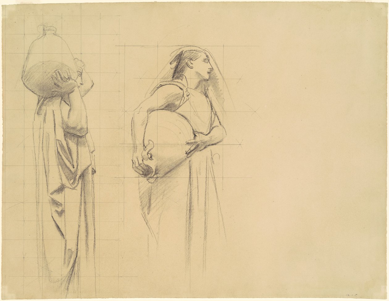 Tanulmány a "The Danaïdes" számára alkotó: John Singer Sargent