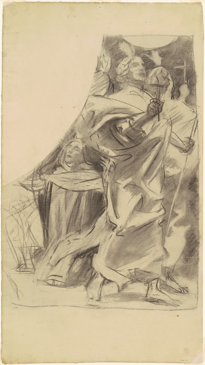 Tanulmány a "vallás diadalához" alkotó: John Singer Sargent