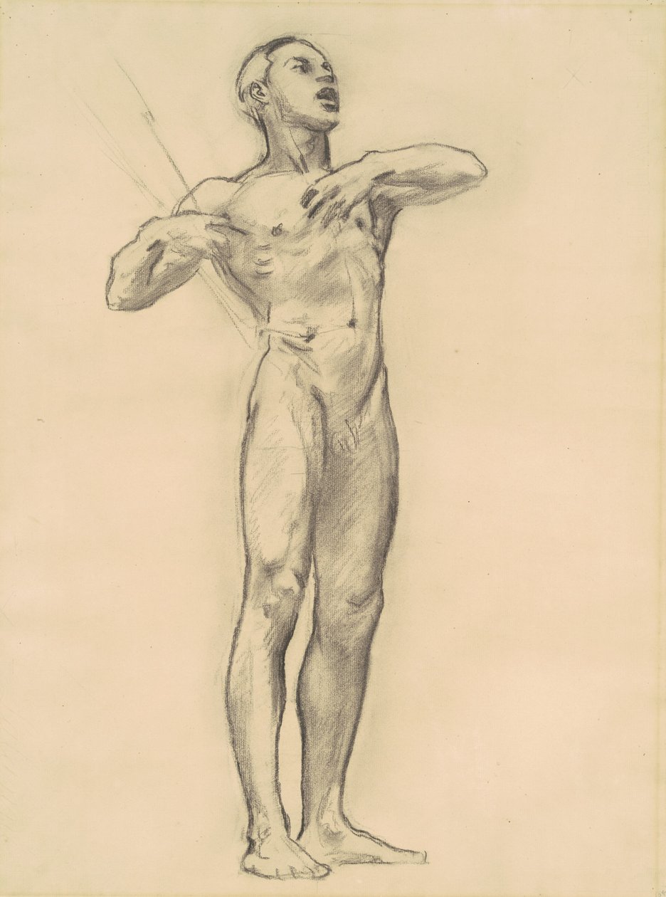 Orpheus tanulmánya a klasszikus és romantikus művészethez, c. 1921. alkotó: John Singer Sargent
