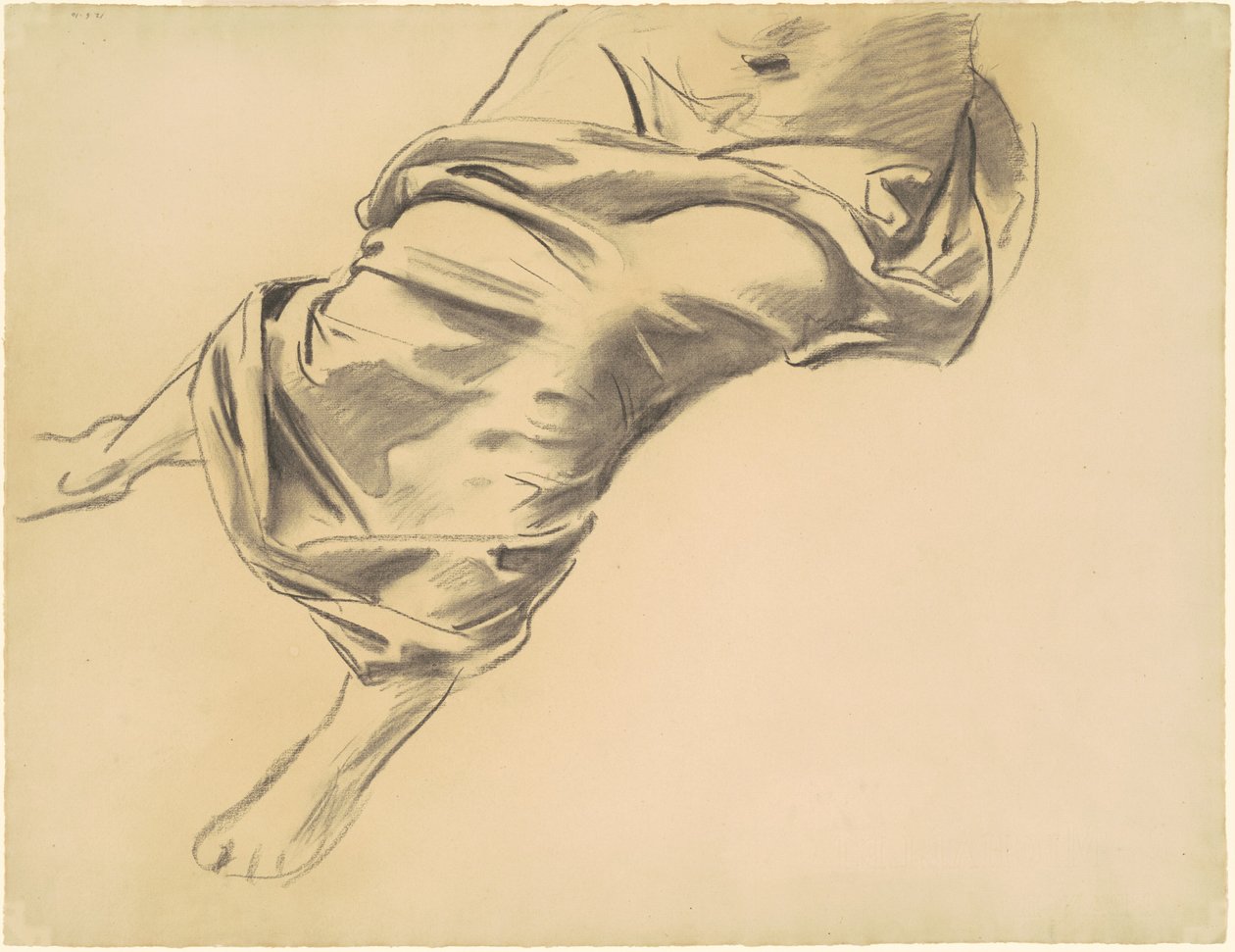 Tanulmány egy terített alakról, 1920-1925. alkotó: John Singer Sargent