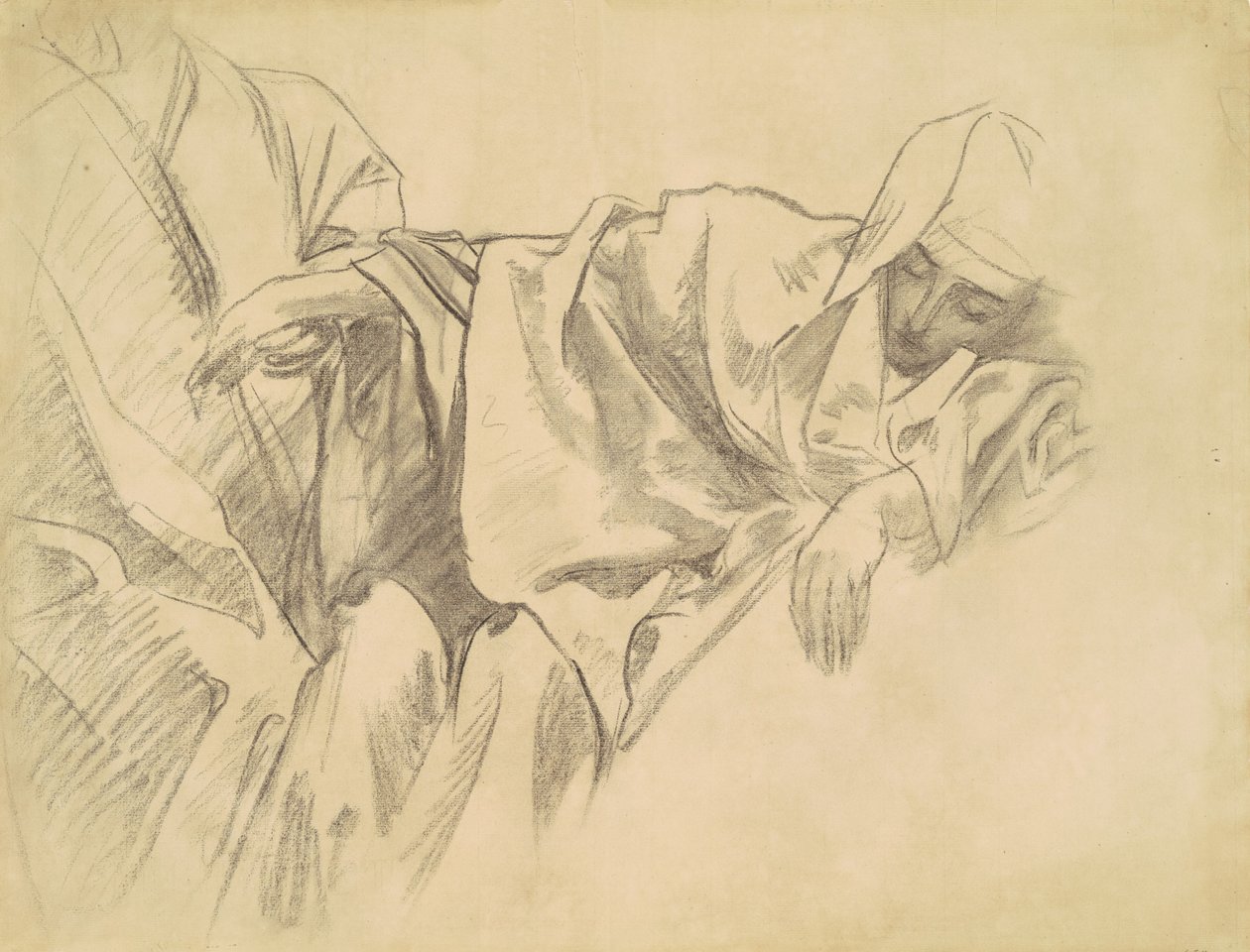 Tanulmány a keresztrefeszítésről a rózsafüzér tizenöt misztériumához, 1903-1916. alkotó: John Singer Sargent