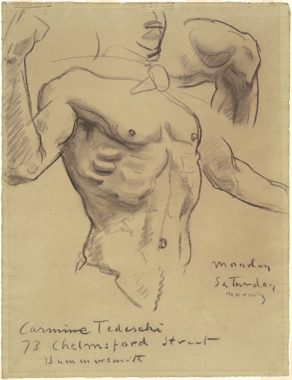 Tanulmány a feltámadásról a rózsafüzér tizenöt misztériumához, 1903-1916. alkotó: John Singer Sargent