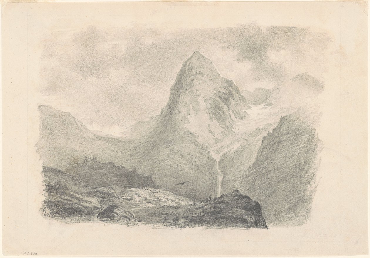 Az Alpok [recto], 1868-1869. alkotó: John Singer Sargent