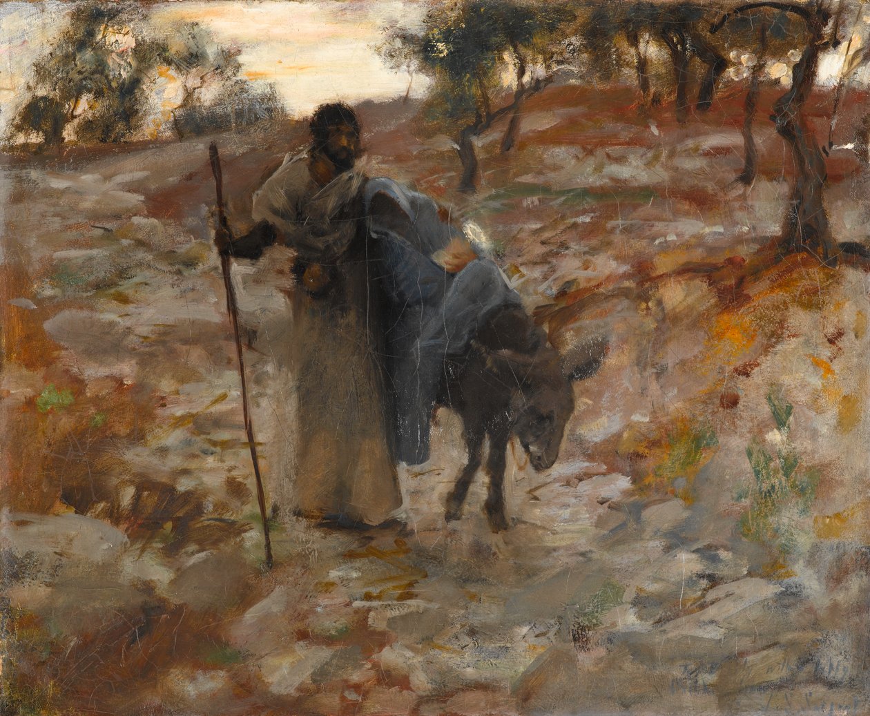 Repülés Egyiptomba, 1877-79 körül (olaj, vászon) alkotó: John Singer Sargent