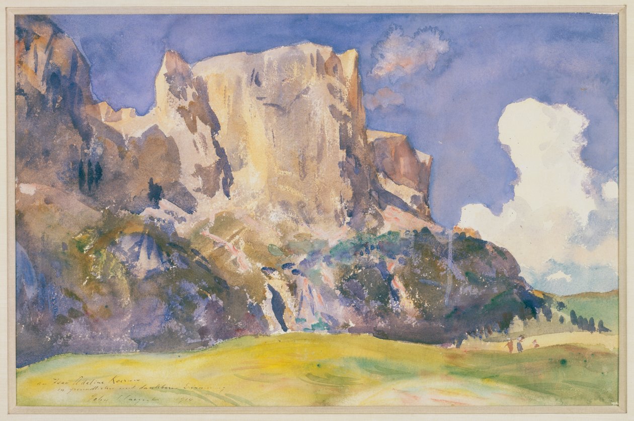 Kilátás a Dolomitokban alkotó: John Singer Sargent
