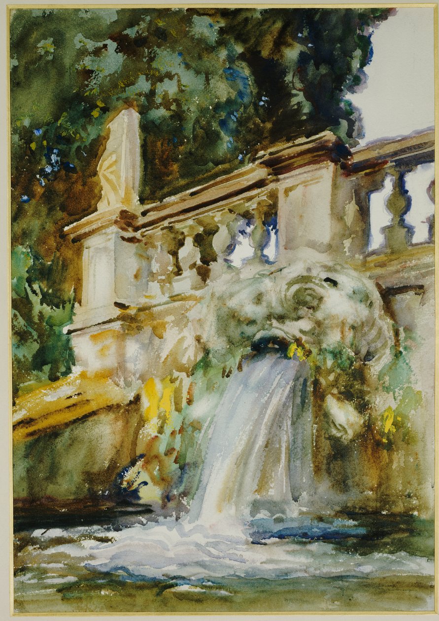Villa Torlonia, Frascati, 1907 alkotó: John Singer Sargent