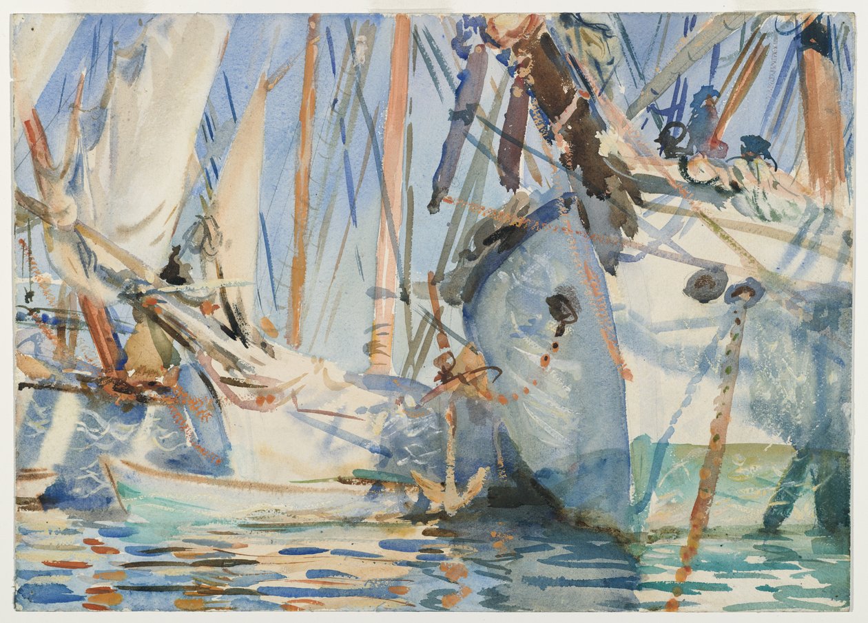 Fehér hajók, 1908 körül alkotó: John Singer Sargent