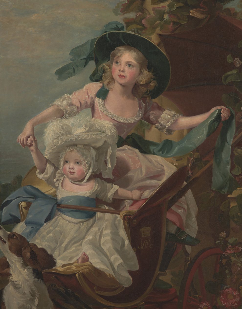 Két hercegnő, Zsófia és Amelia, Őfelsége, III. György király lányai, 1785 körül (olaj, vászon) alkotó: John Singleton (after) Copley
