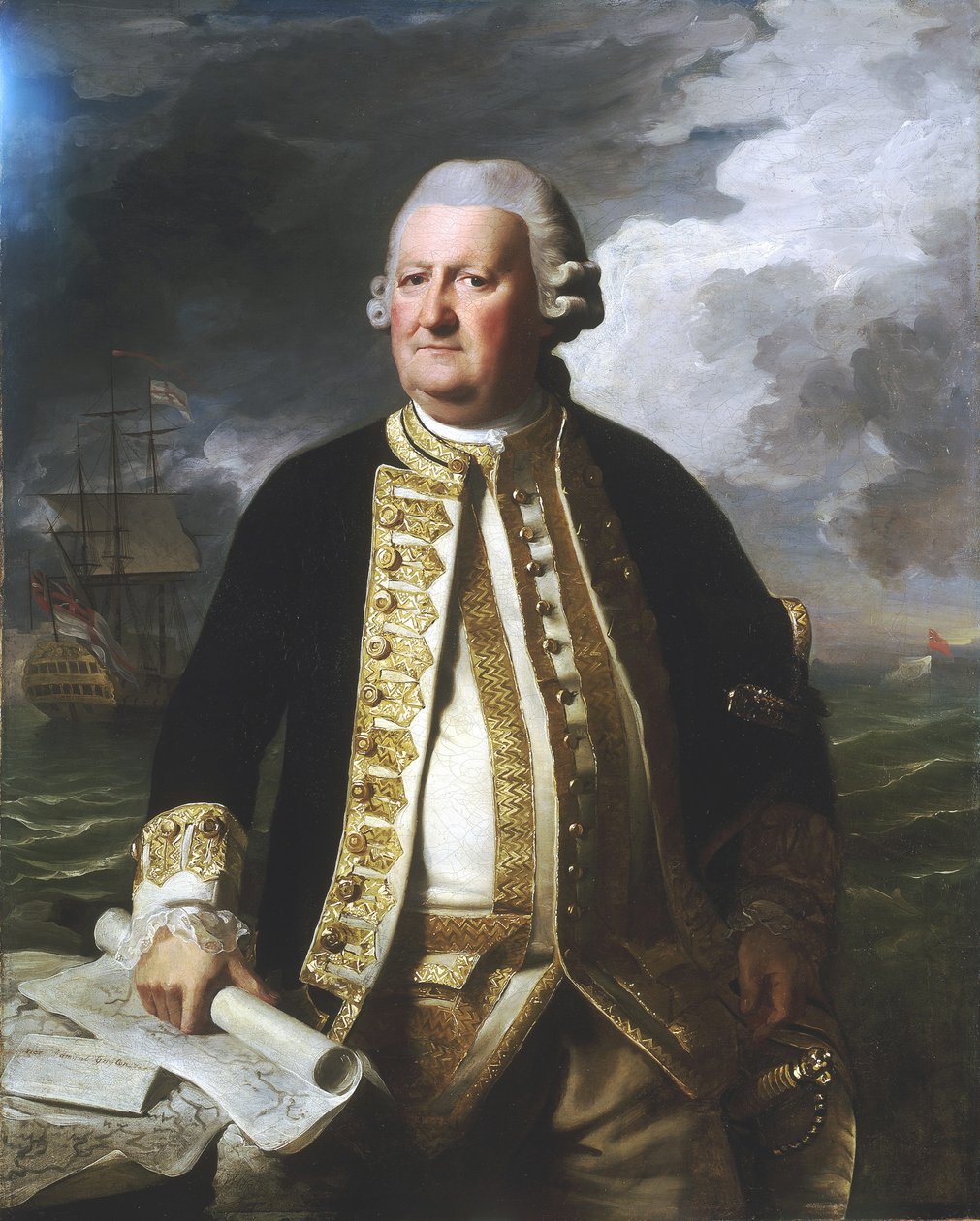Clark Gayton admirális (1720-1787) alkotó: John Singleton Copley