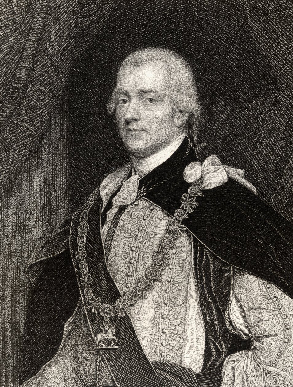 George John Spencer, 2nd Earl Spencer, metszett B. Holl (1808-84), a National Portrait Gallery II. kötetéből, megjelent 1835 körül alkotó: John Singleton Copley