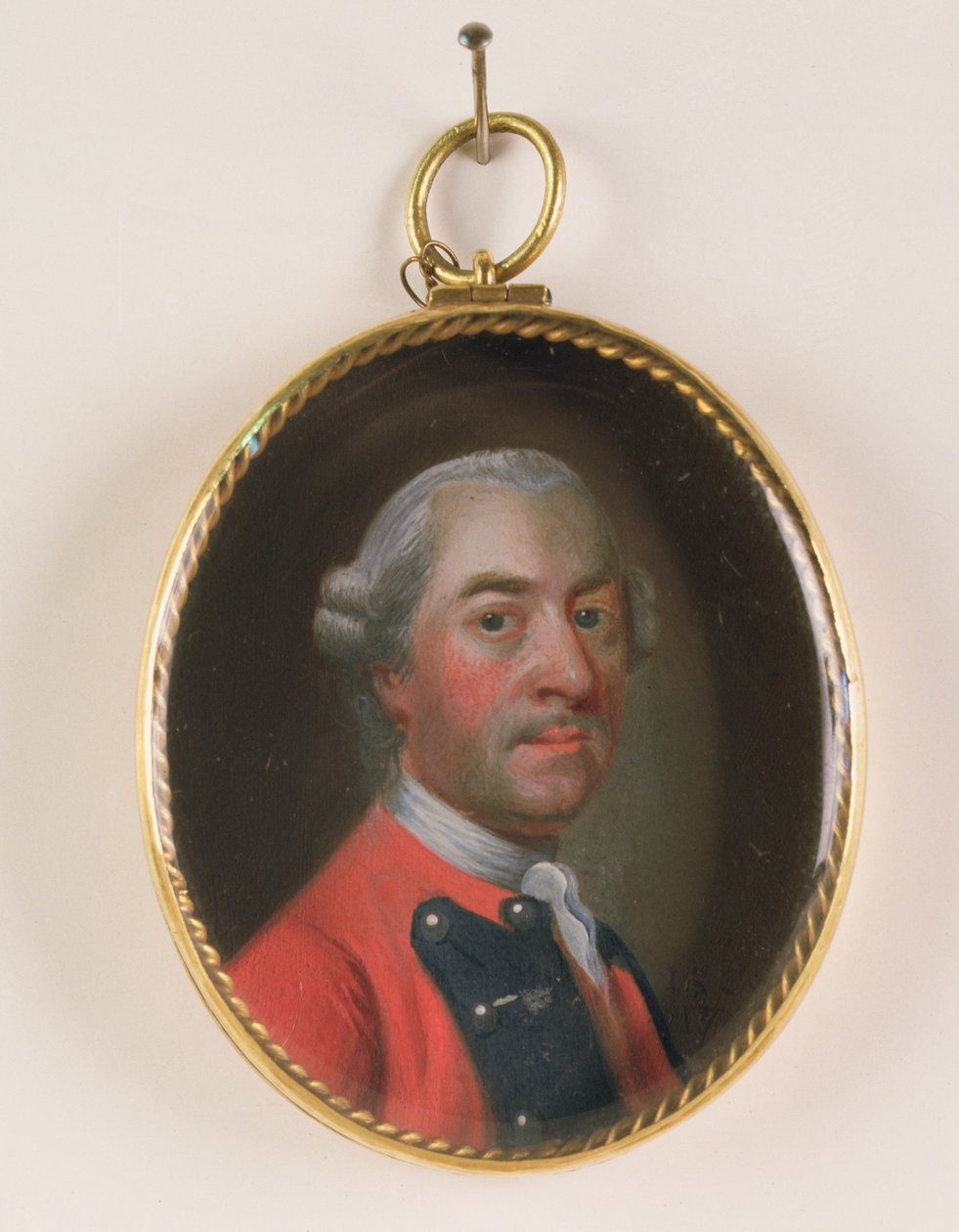 Sir John St. Clair miniatűr portréja alkotó: John Singleton Copley