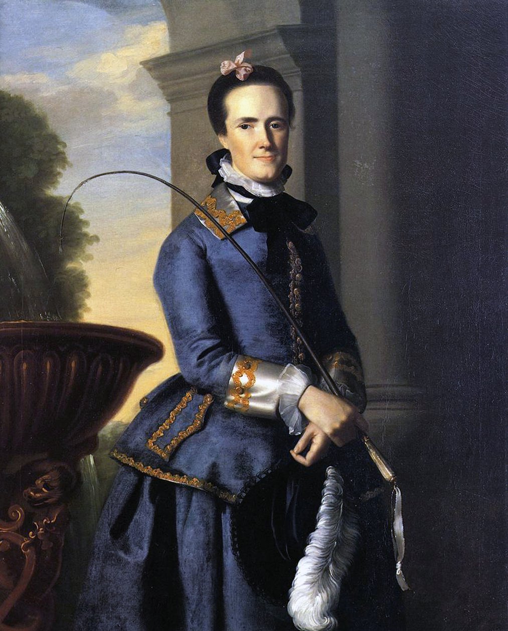 Mrs Epes Sargent (Catherine Osborne) vadászruhában, 1764 alkotó: John Singleton Copley