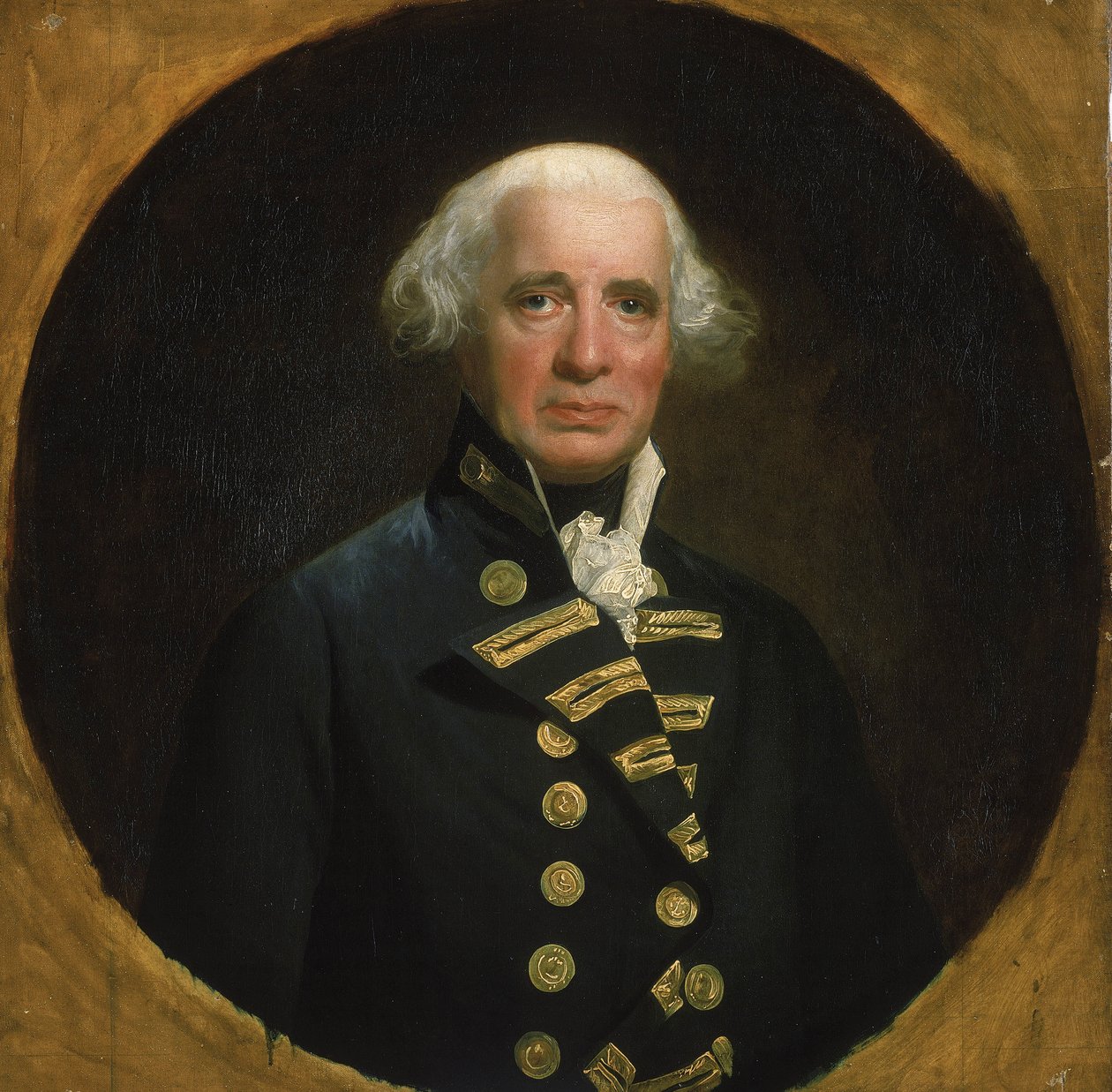 Richard Howe admirális (1726-1799), Howe első grófja, a Csatorna flotta parancsnoka 1794-ben, részt vett a francia forradalmi háborúkban (1793-1802), Ouessant (Franciaország) partjainál. alkotó: John Singleton Copley