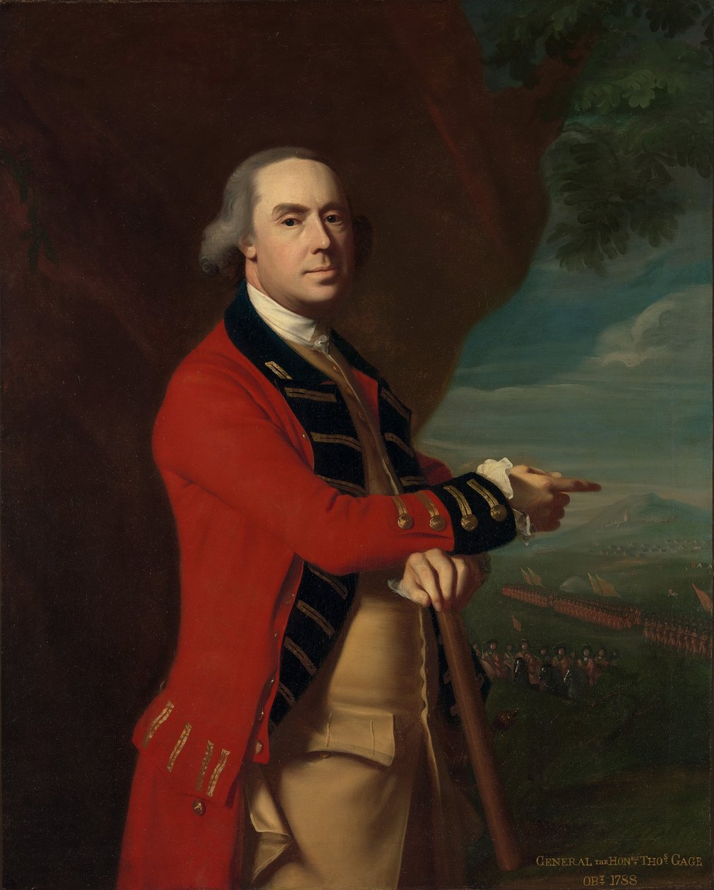 Thomas Gage tábornok portréja, 1768 körül (olaj, vászon, masonitra szerelve) alkotó: John Singleton Copley