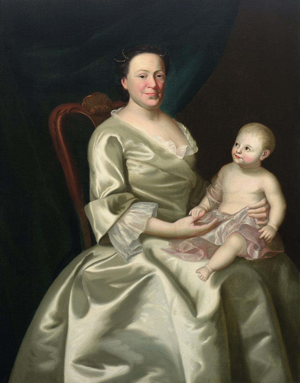 Daniel Rea asszony és gyermeke portréja alkotó: John Singleton Copley