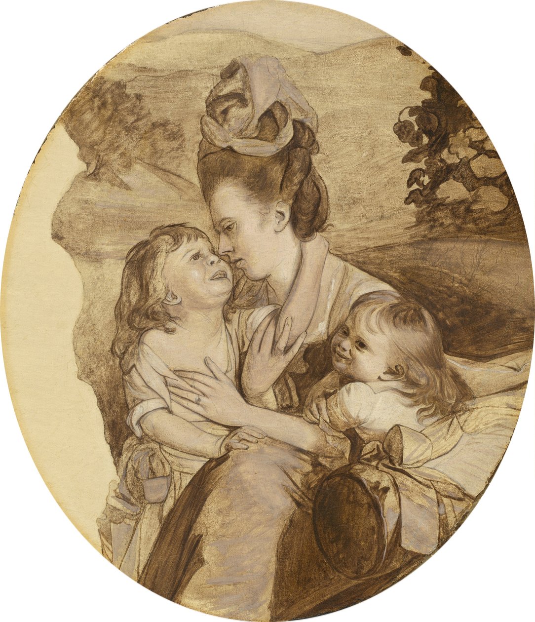 Vázlat a Copley családhoz alkotó: John Singleton Copley