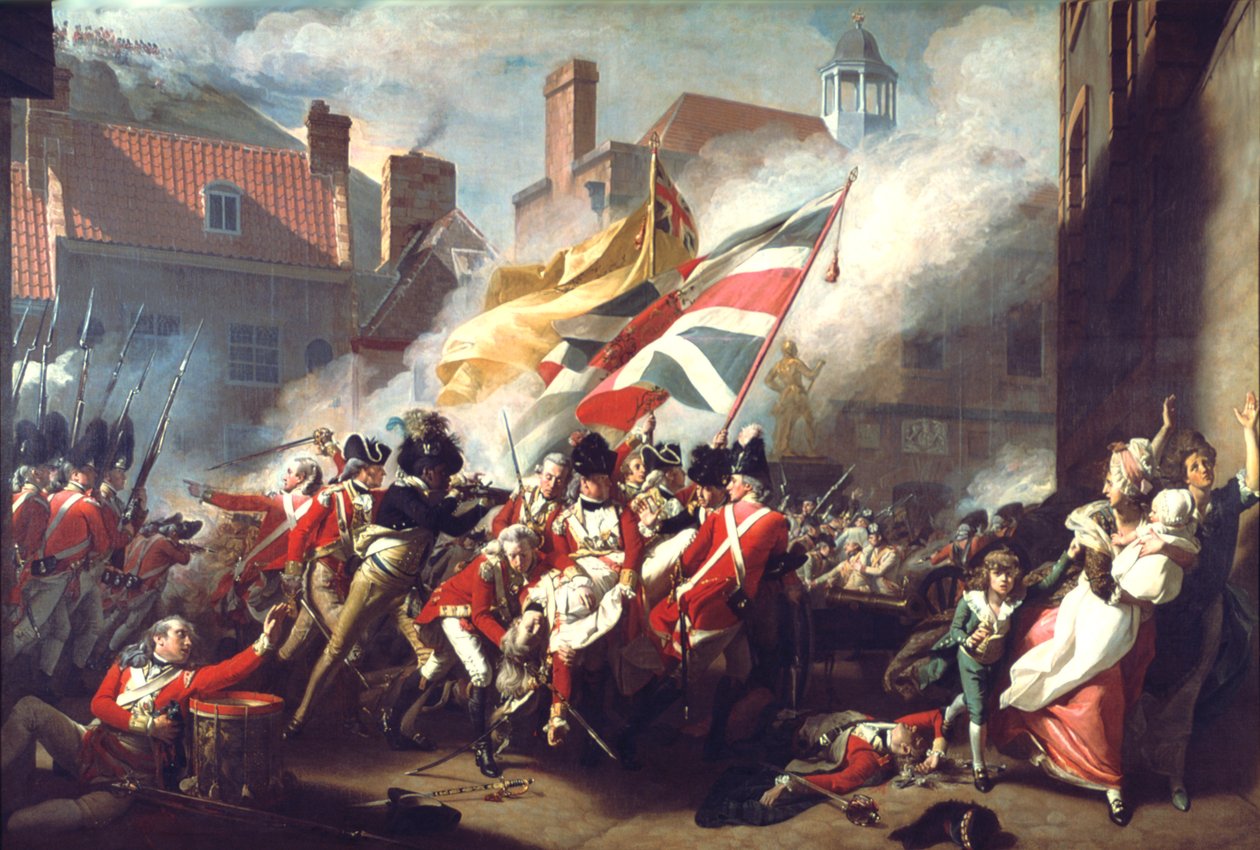 Peirson őrnagy halála, 1781. január 6., 1783. alkotó: John Singleton Copley