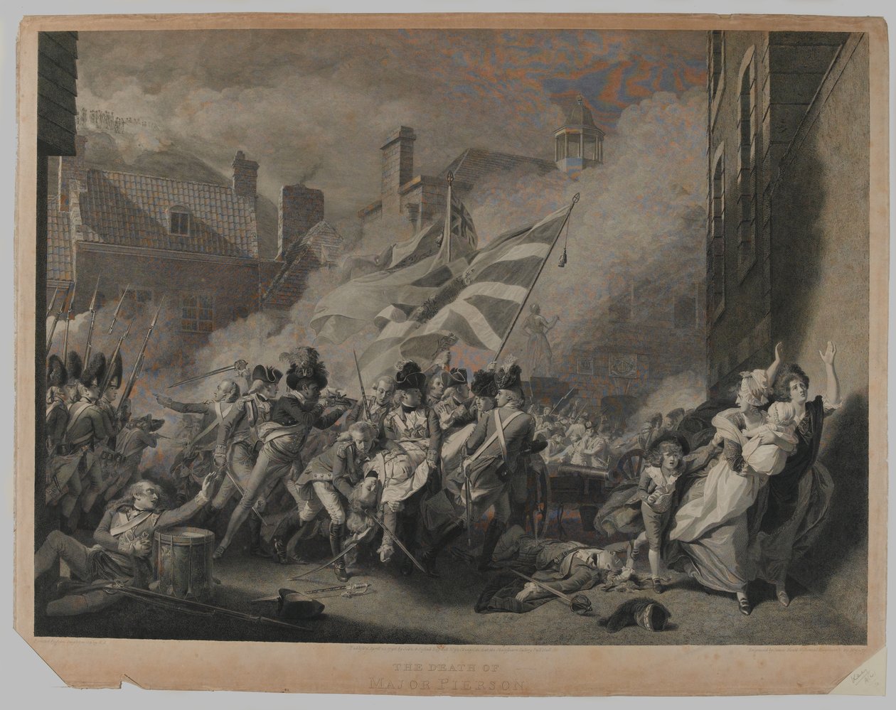 Pierson őrnagy halála, 1781. január 6 alkotó: John Singleton Copley