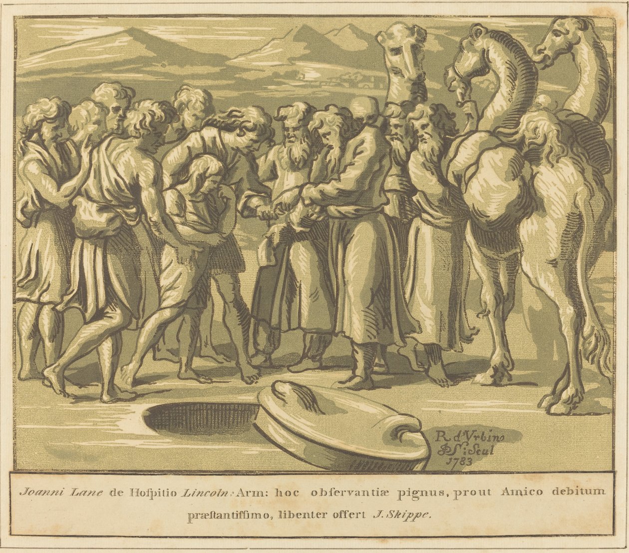 József eladta a rabszolgaságot alkotó: John Skippe after Raphael