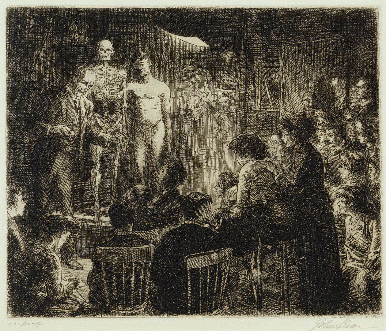 Anschutz az anatómiáról alkotó: John French Sloan
