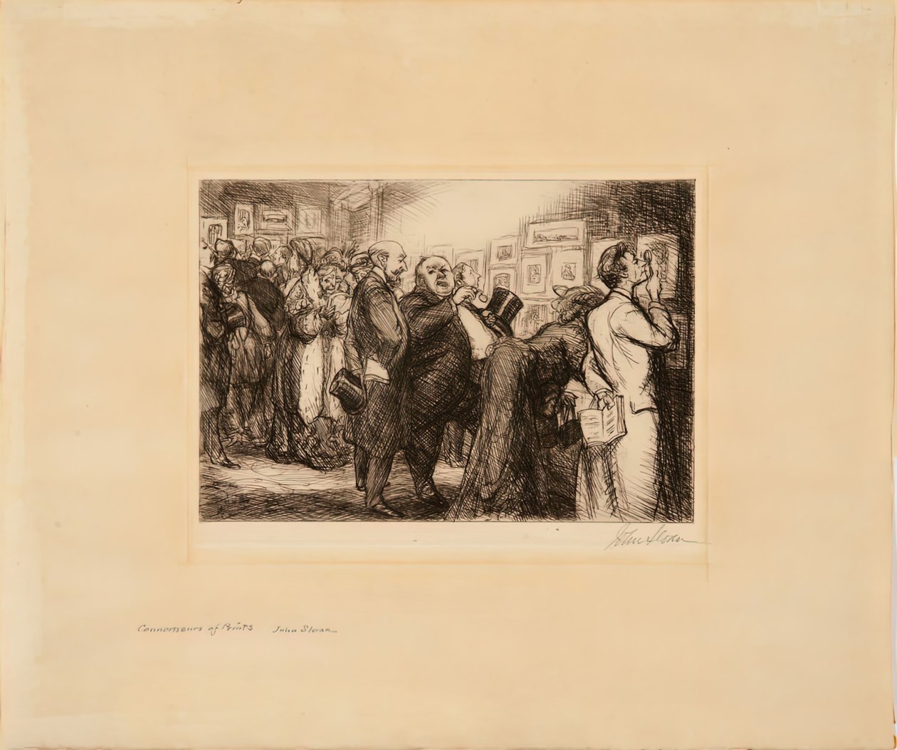 A nyomatok ismerője, 1905. alkotó: John French Sloan