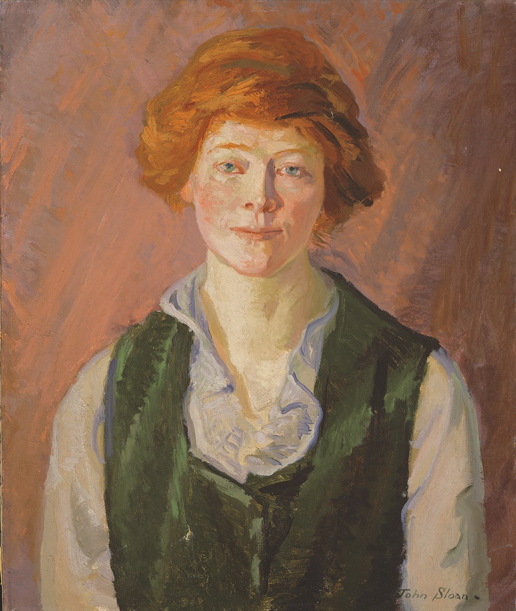 Zöld mellény (Jennie Doyle) 1914-15 (olaj, vászon) alkotó: John French Sloan