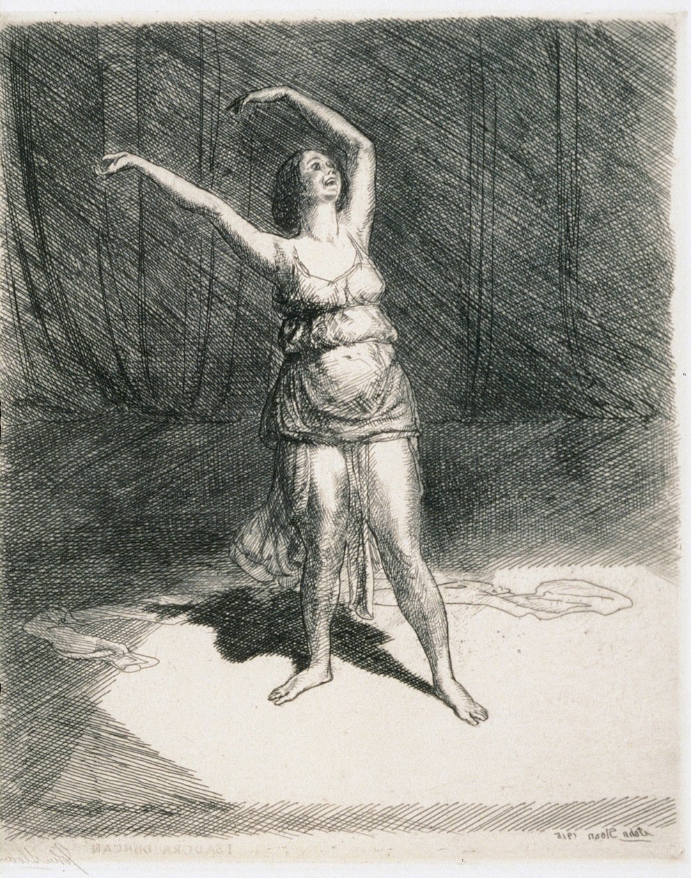 Isadora Duncan alkotó: John French Sloan