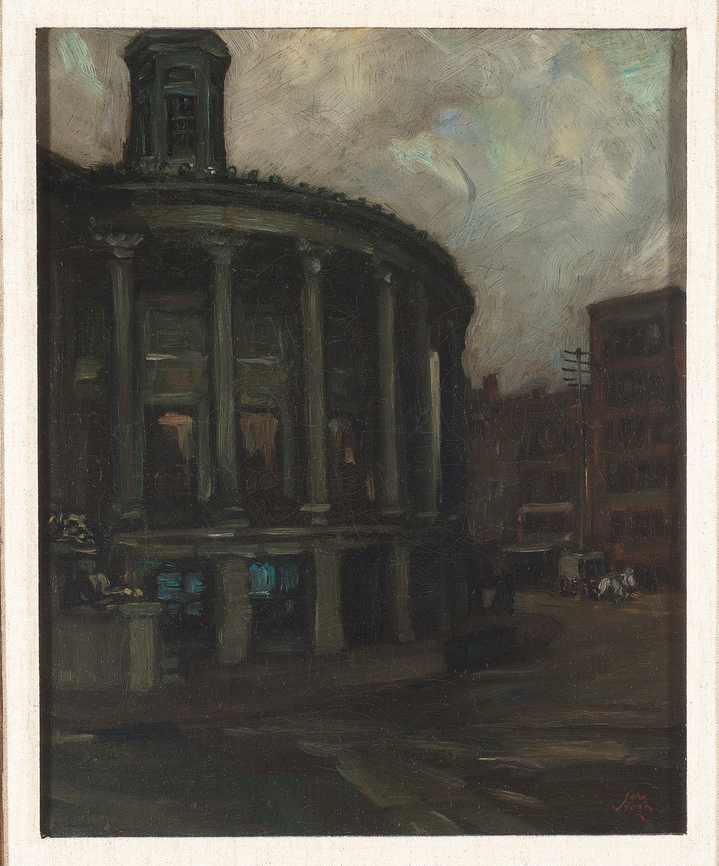 Philadelphiai Értéktőzsde, c. 1898 (olaj, vászon) alkotó: John French Sloan
