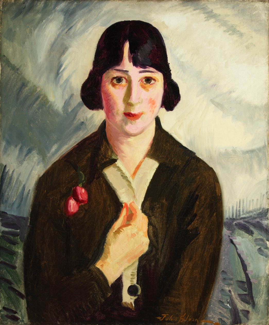 Quaker Nell (Helen M. Taylor) 1916 (Olaj, vászon) alkotó: John Sloan