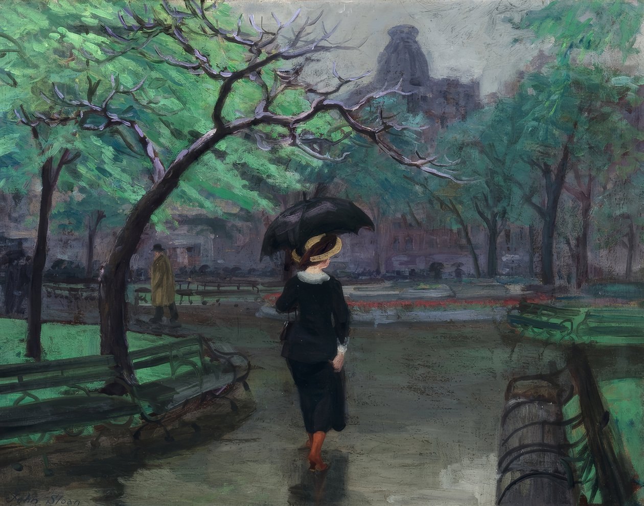 Tavaszi eső alkotó: John French Sloan