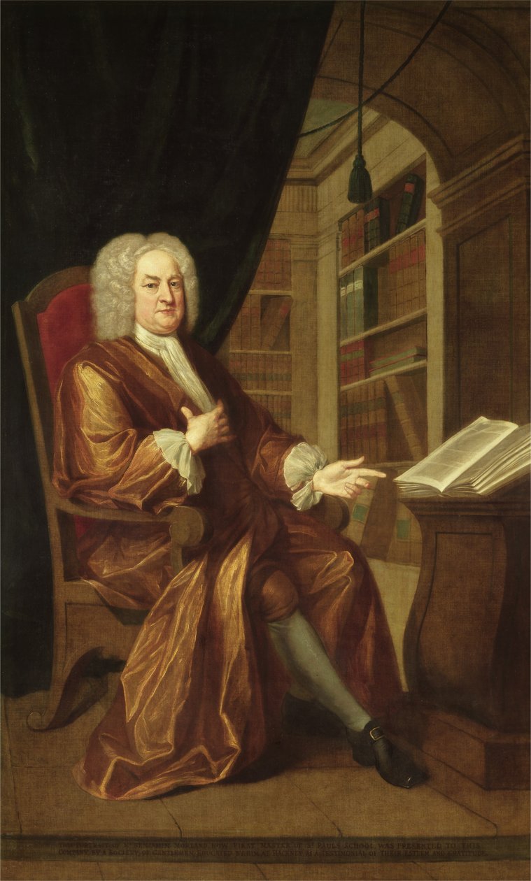 Benjamin Moreland, a Szent Pál Iskola főmestere, 1724 alkotó: John Smibert