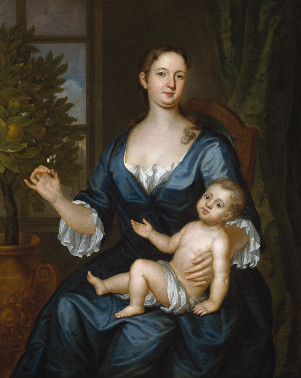 Mrs. Francis Brinley és fia, Francis, 1729. alkotó: John Smibert