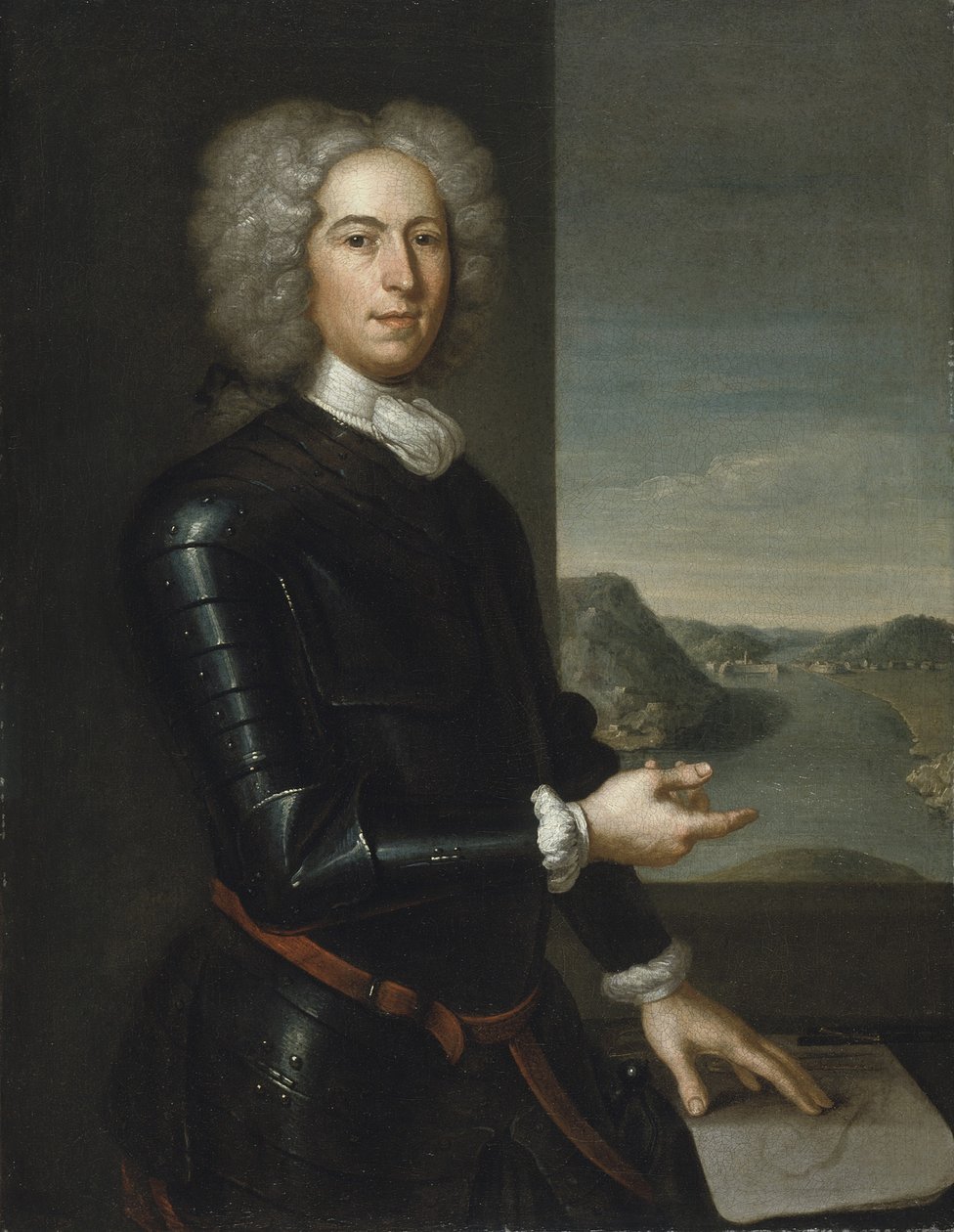 Paul Mascarene vezérőrnagy portréja, 1729 alkotó: John Smibert