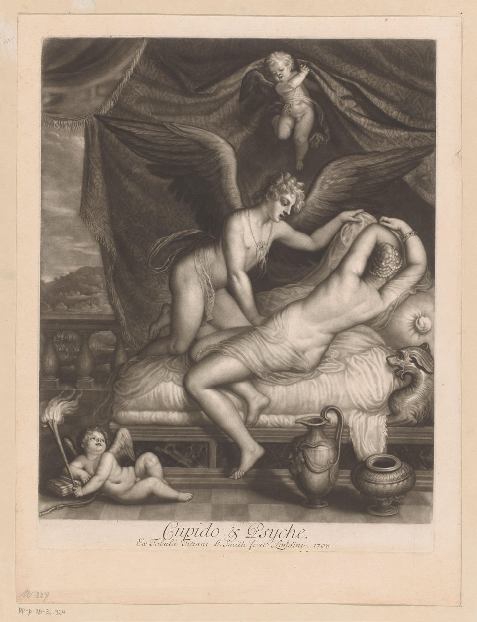 Ámor és Psyche az ágyban Cupido & Psyche (cím a tárgyon) Az istenek szerelmei (sorozat címe) Az istenek szerelmei (sorozat címe) alkotó: John Smith