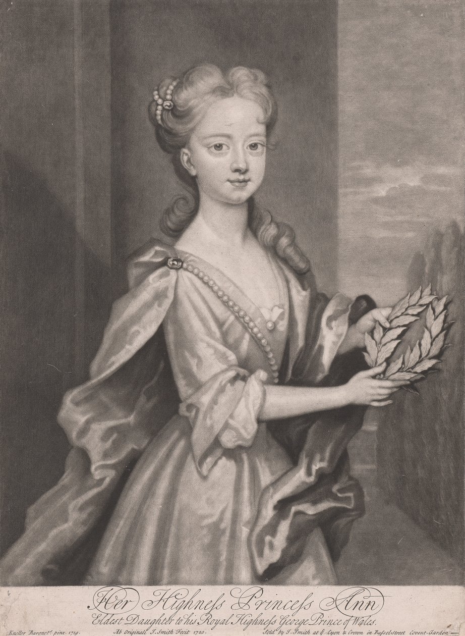 Őfelsége Ann hercegnő, George Wales hercegének legidősebb lánya, 1720 alkotó: John Smith