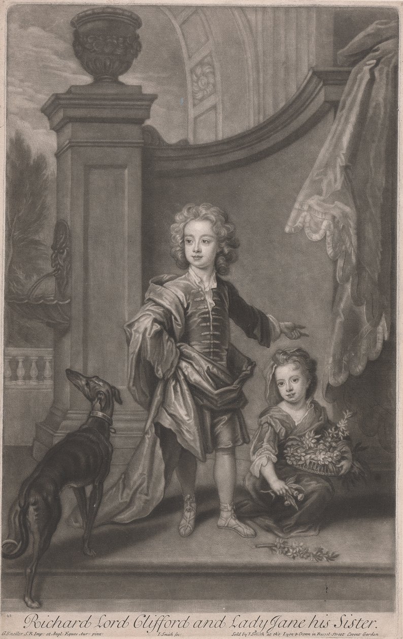 Richard, Lord Clifford (1695-1753) és nővére, Lady Jane Boyle (sz. 1780) alkotó: John Smith