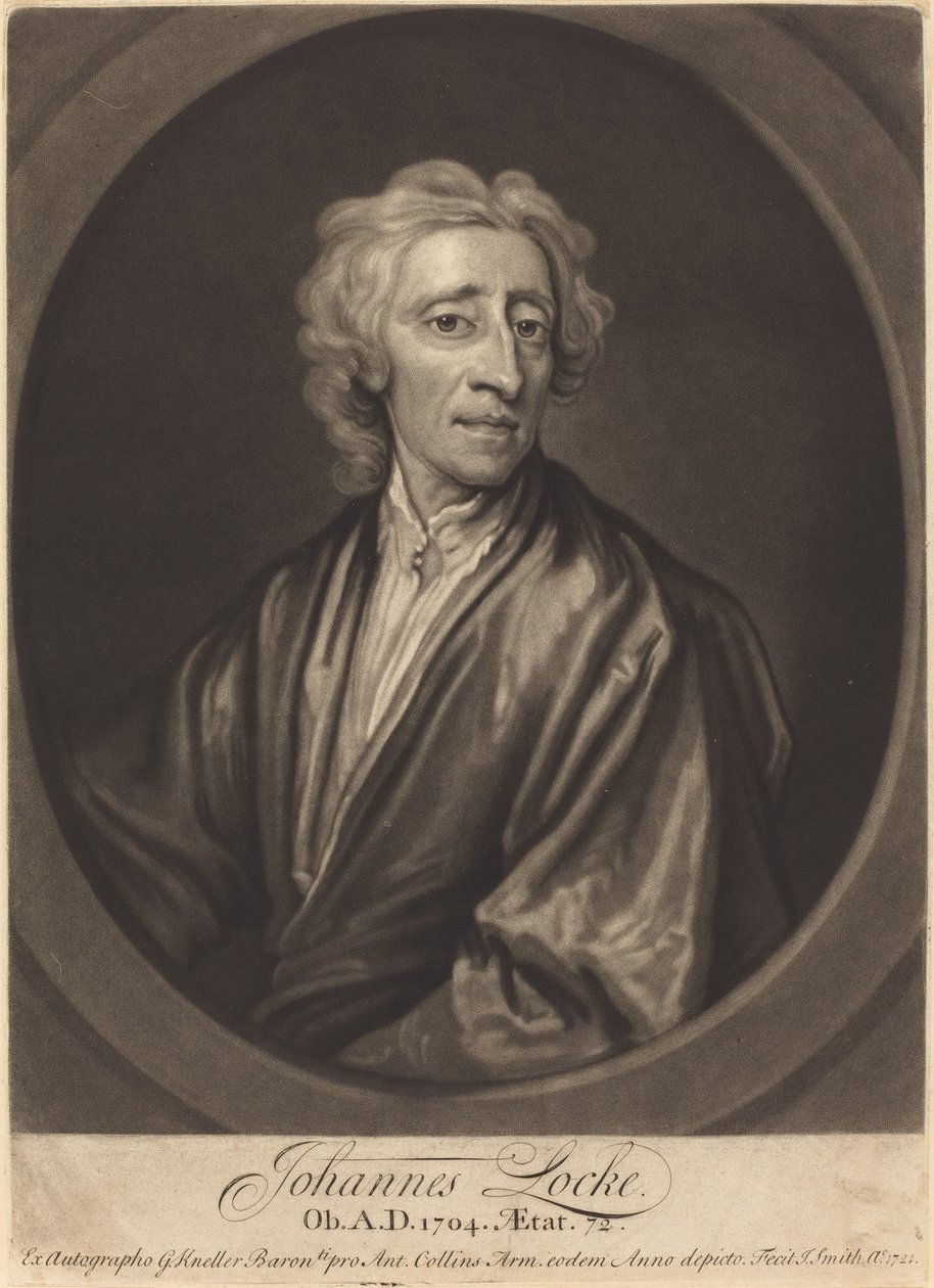 John Locke alkotó: John Smith after Sir Godfrey Kneller