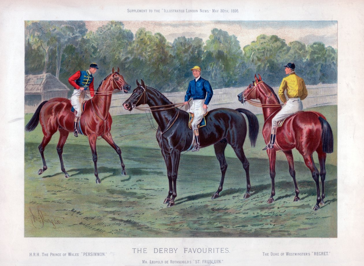 A Derby kedvencei, 1896. május 30 alkotó: John Sturgess