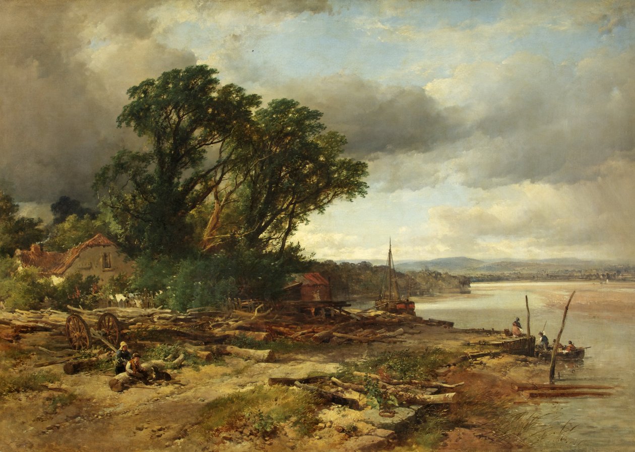 Az Avon folyó (olaj, vászon) alkotó: John Syer