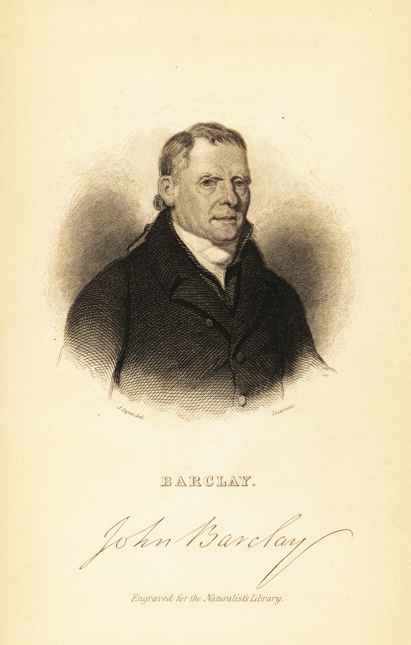 John Barclay skót összehasonlító anatómus portréja, 1841 (metszet) alkotó: John Syme
