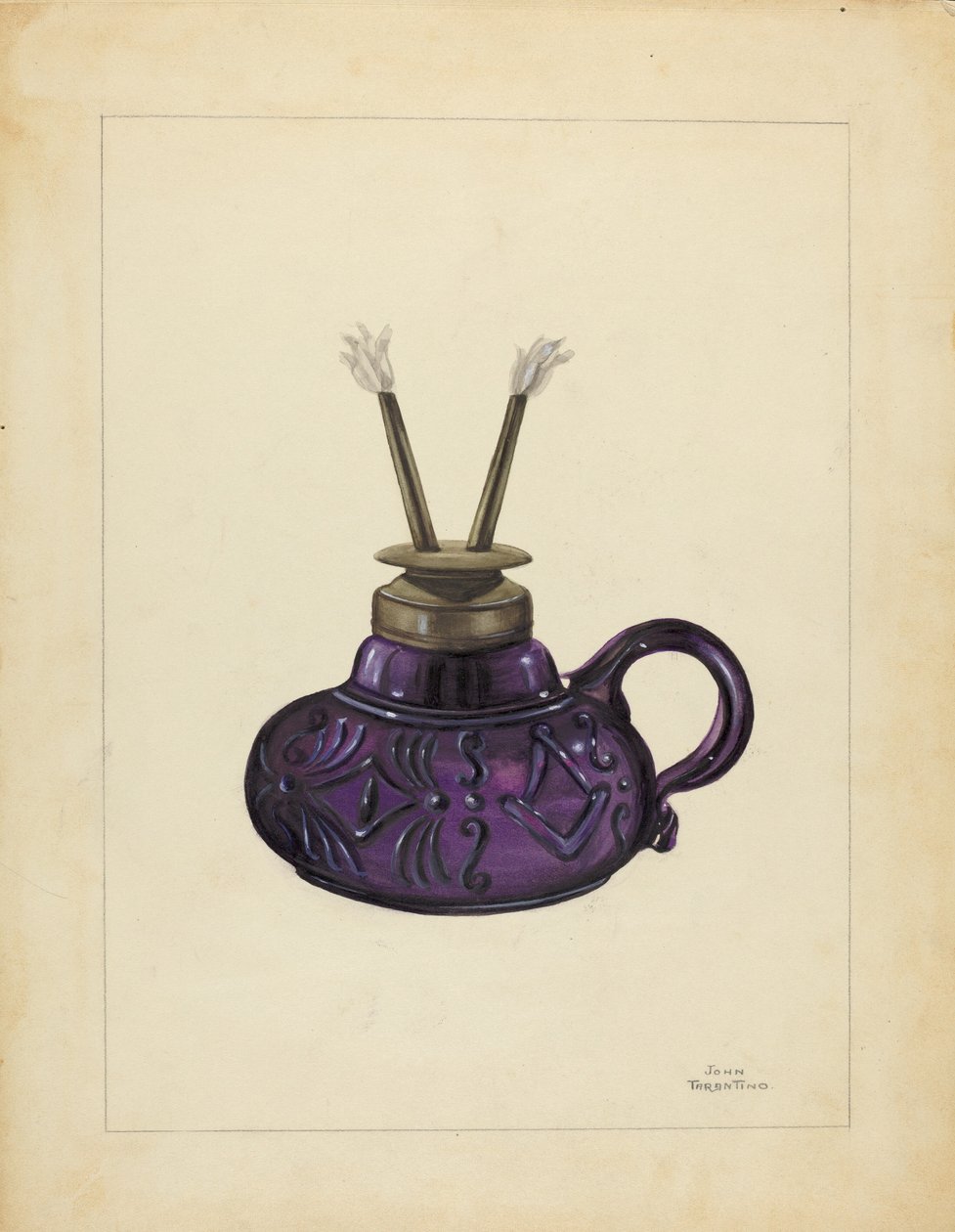 Lámpa, c. 1940. alkotó: John Tarantino