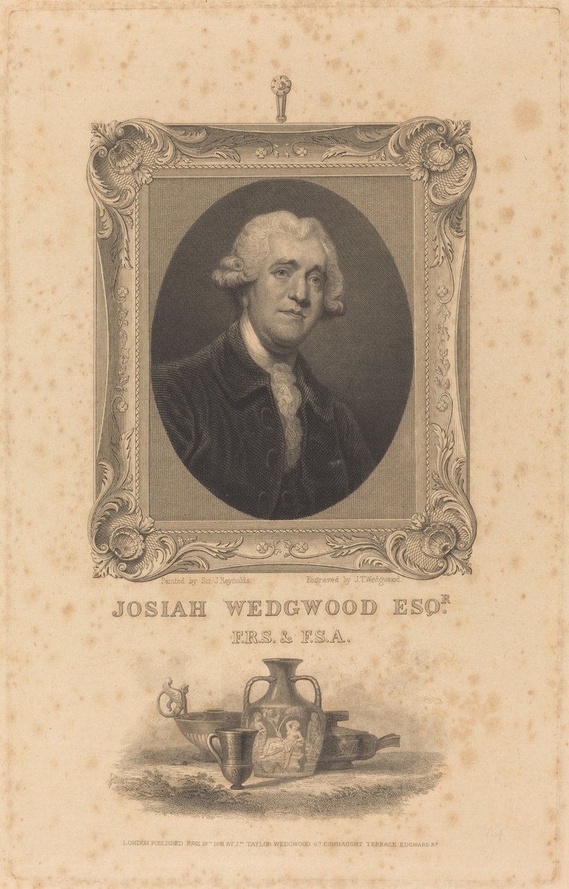 Josiah Wedgewood, Esq. alkotó: John Taylor Wedgwood after Sir Joshua Reynolds