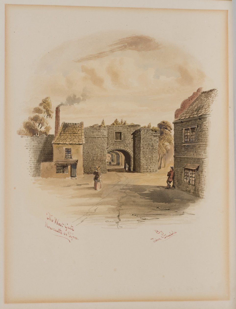 The West Gate, Newcastle upon Tyne (testszín) alkotó: John Teasdale