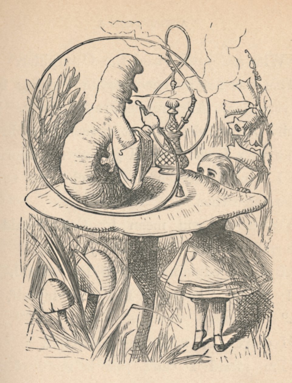 Alice és a hernyó, 1889 alkotó: John Tenniel